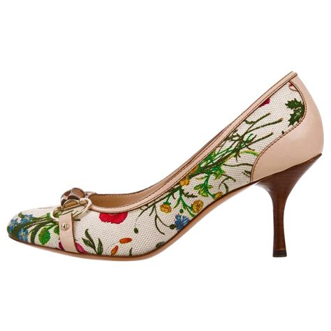 gucci floral heels|gucci heels open toe.